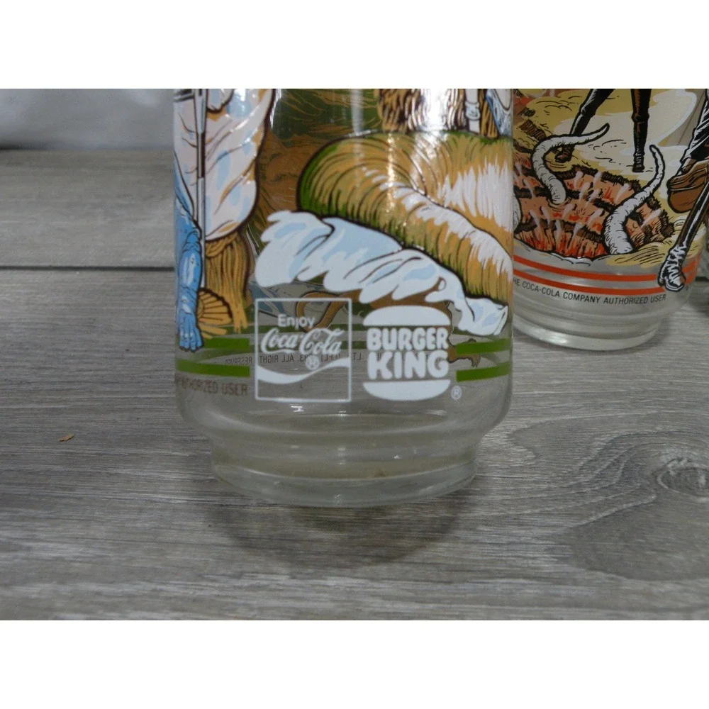 Vintage 1983 Coca-Cola Burger King Star Wars Return of the Jedi Glasses Set of 3